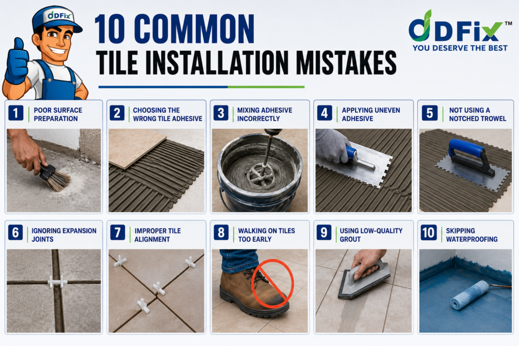 10 Common Tile Installation Mistakes